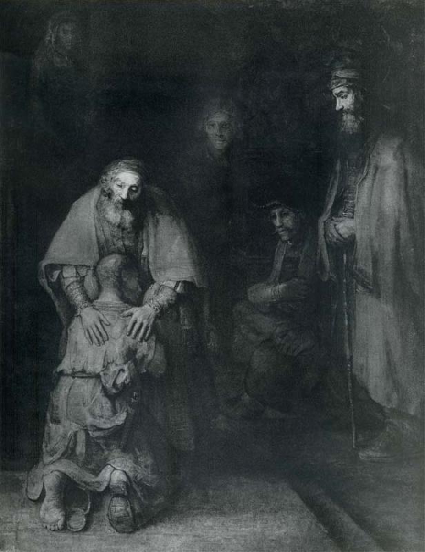 REMBRANDT Harmenszoon van Rijn The Return of the Prodigal Son Norge oil painting art
